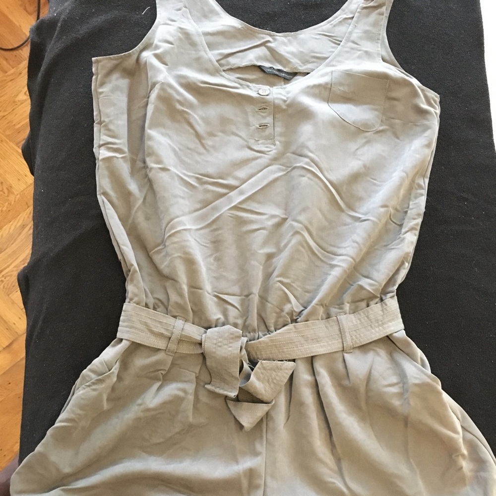 Belted Romper with pockets